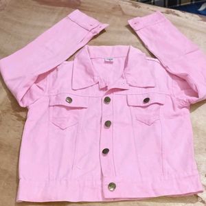 Pink Denim Jacket