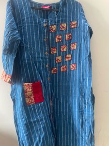 Ethnic Kurta With Cherry Red Pallazo