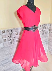SizeS/M 🎊🥳Buy 1 Get One Free🥳🎊 Red Flair Dress