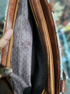Stylish Grey Striped Tote Bag