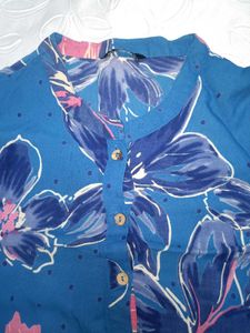Zudio Floral Print Long Sleeve Kurti