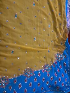 Heavy Work Saree Lengha Style 2 Colour