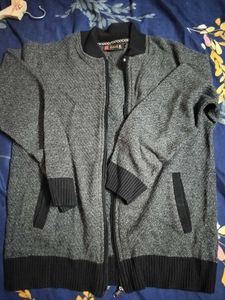 Stylish Grey Knit Jacket