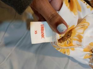 Sunflower Print Bandeau Top