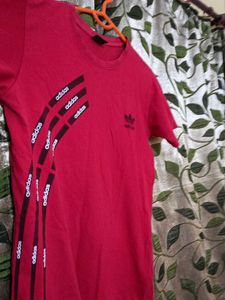 Nice Looking Adidas Red Shirt