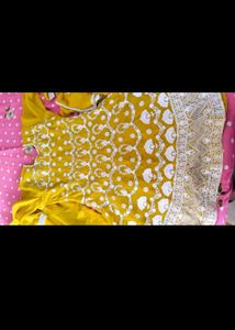 Yellow Sharara Set