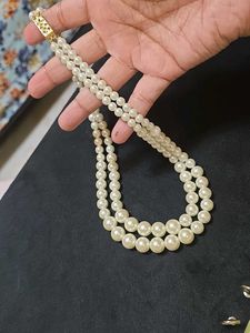 Double Layer White Pearl Mala