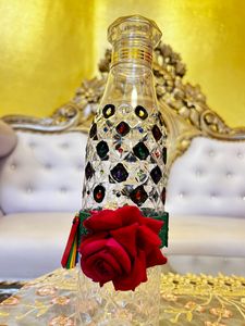 Crystallized designer plastic bottle