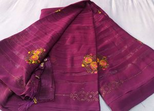 Elegant Pink Saree Sale New