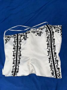 Vintage Donna Gray Beaded Corset Top
