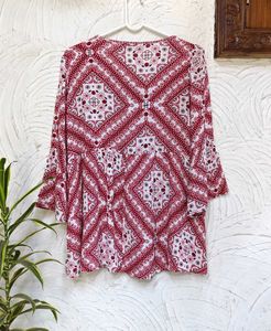 🍁 Maroonish Red Colour Beautiful Top