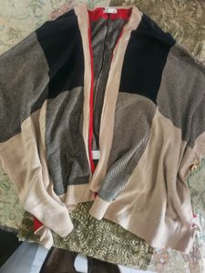 Dana Buchman Houndstooth Cardigan