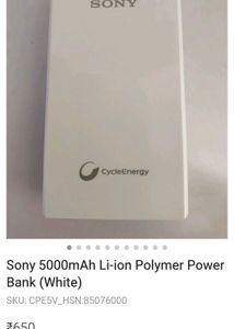 Sony CycleEnergy Portable Charger