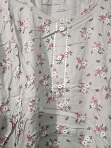 Gray Colour Printed Straight Kurti, It&#39;s Not Used