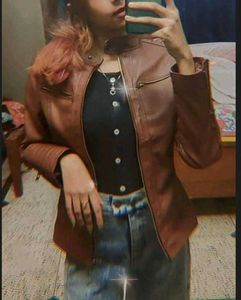 Stylish Brown  Leather Jacket