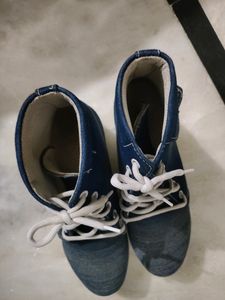 Denim Boots
