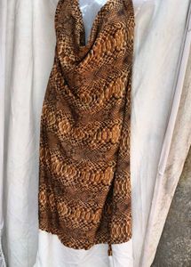 Snakeskin Print Dress