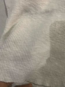 White Korean Style Embellished Top