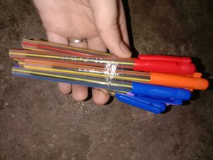 Pack Of 10 Doms Blue Pens