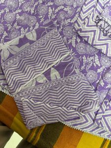 Floral Lavender Kurta Set