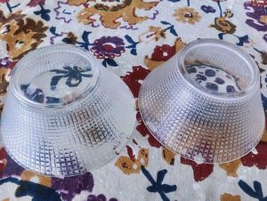 Heavy Quality 2 Bowls And 1 Glass.