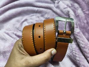 Light Brown Tan Leather Belt