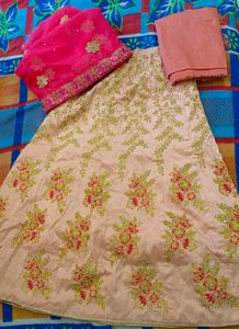 Unstitched Blouse Totally New Lehnga Choli With