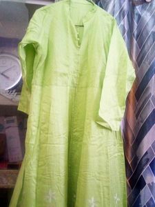 Lime Green Kurta Gown
