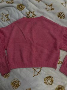 H&amp;M Pink Cable Knit Sweater