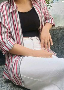 Striped Button-Down Shirt