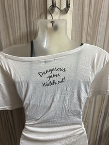 White Graphic Tee w cami