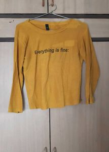 Mustard Long Sleeve Top/T-Shirt ⭐