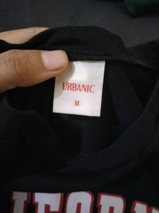 URBANIC Black Sweatshirt