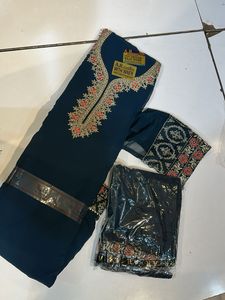 Elegant Unstitched Salwar Suit Set