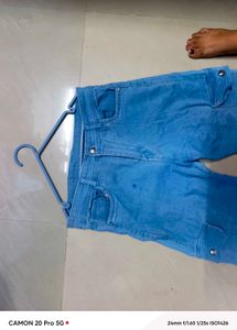 Light Blue Cargo Jeans Cash Allow