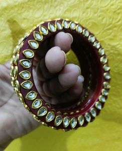 Maroon &amp; Golden Bangles, Brand New, Rajwara Style!