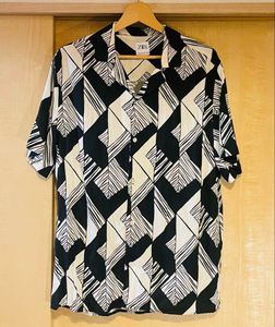 Orignal Zara Cool Geometric Print Shirt