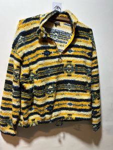 Aztec Print Fuzzy Pullover