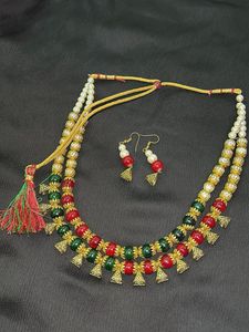 Beaded Necklace & Earring Set