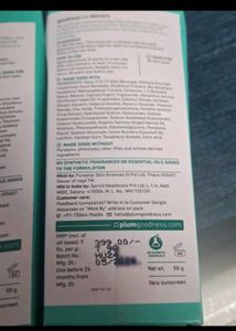 2 Plum Aqua Light  Sunscreen SpF 50