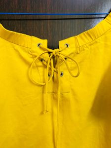 Yellow Tie-Up Top