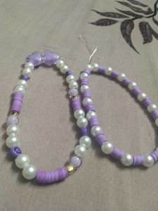 Handmade Purple Pearl Phone Charms