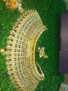 New Gold Plated Heavy Jewellery Set