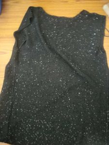 Zara Black Sequine Top
