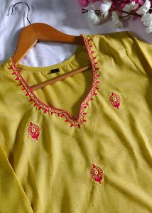 Beautiful Mustard KurtibPalazzo Set