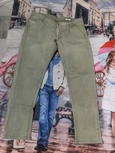 Olive Green Jeans