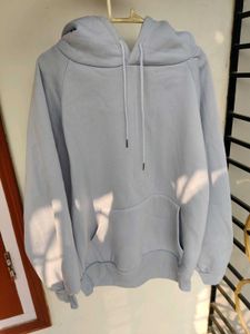 Shein Baby Blue Fluffy Hoodie (Fleece Inside)