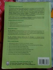 Dhanpat Rai Publications R.D.Sharma Mathematics Class IX