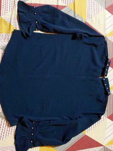 Elegant Navy Blue Top