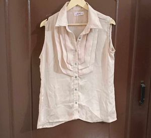 Beige Layered Top